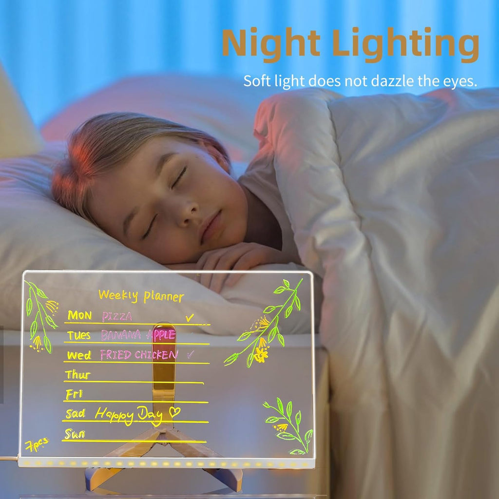 LED Glow Drawing Board for Kids – Light-Up Writing & Art Pad (Reusable & Mess-Free)
