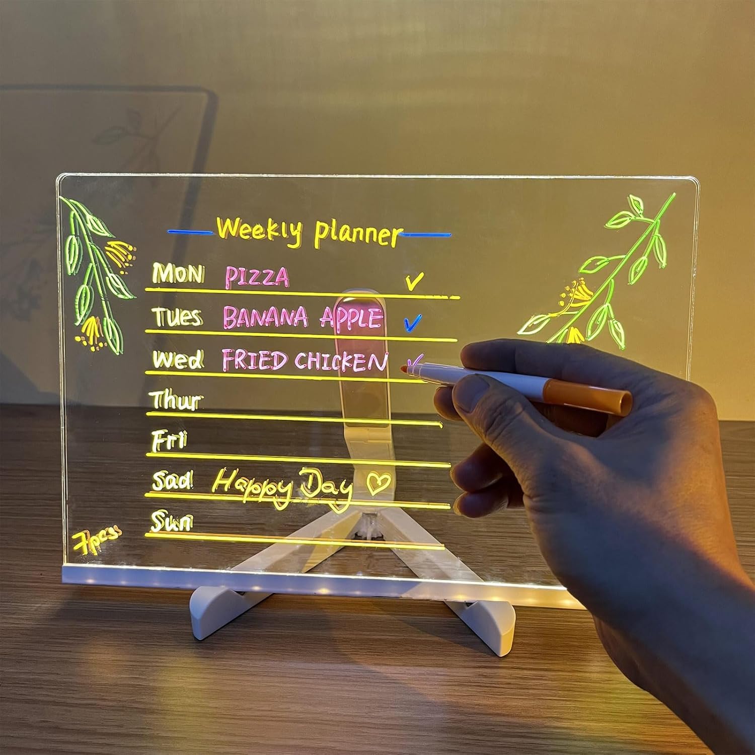 LED Glow Drawing Board for Kids – Light-Up Writing & Art Pad (Reusable & Mess-Free)