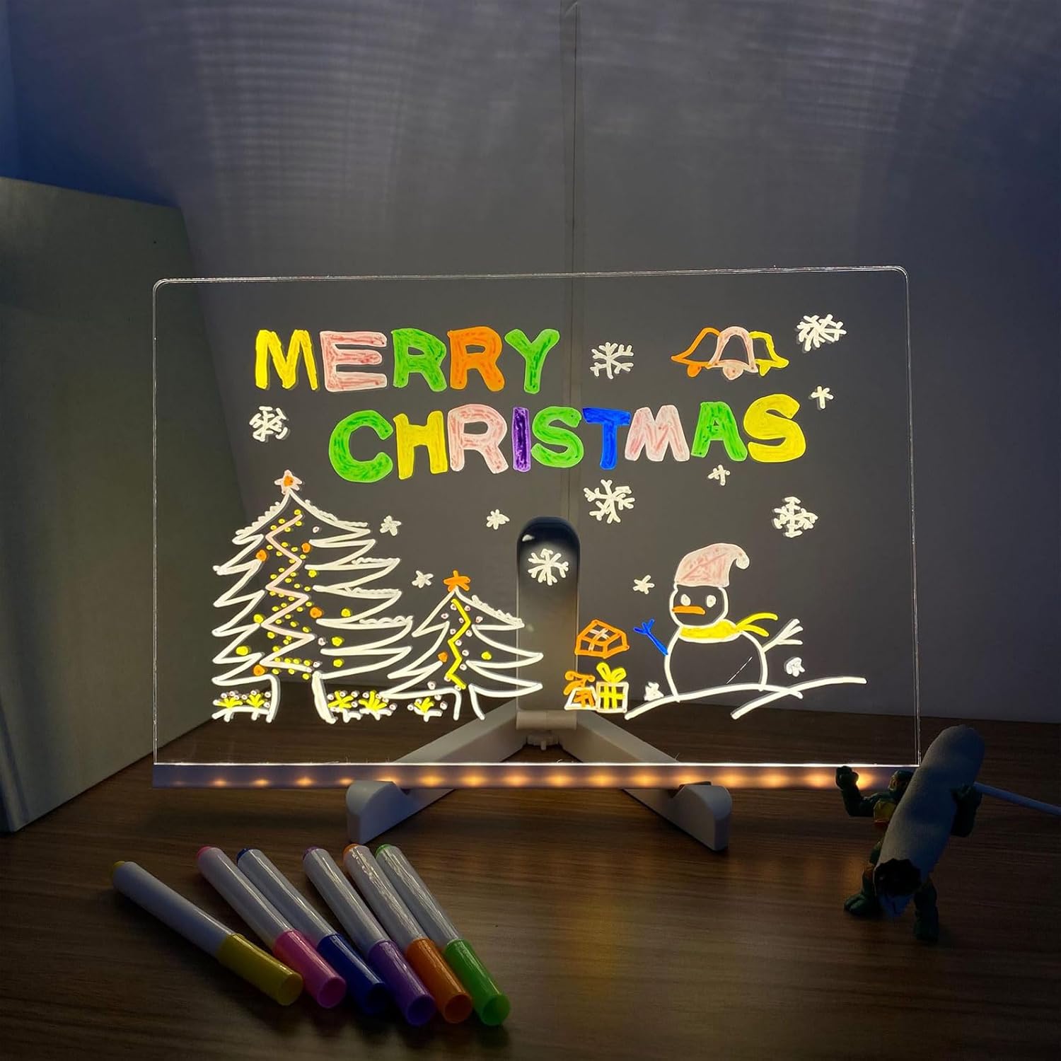 LED Glow Drawing Board for Kids – Light-Up Writing & Art Pad (Reusable & Mess-Free)