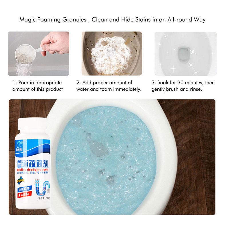 Powerful Drain Cleaner _ Instantly Unclogs Sinks, Floors & Pipes