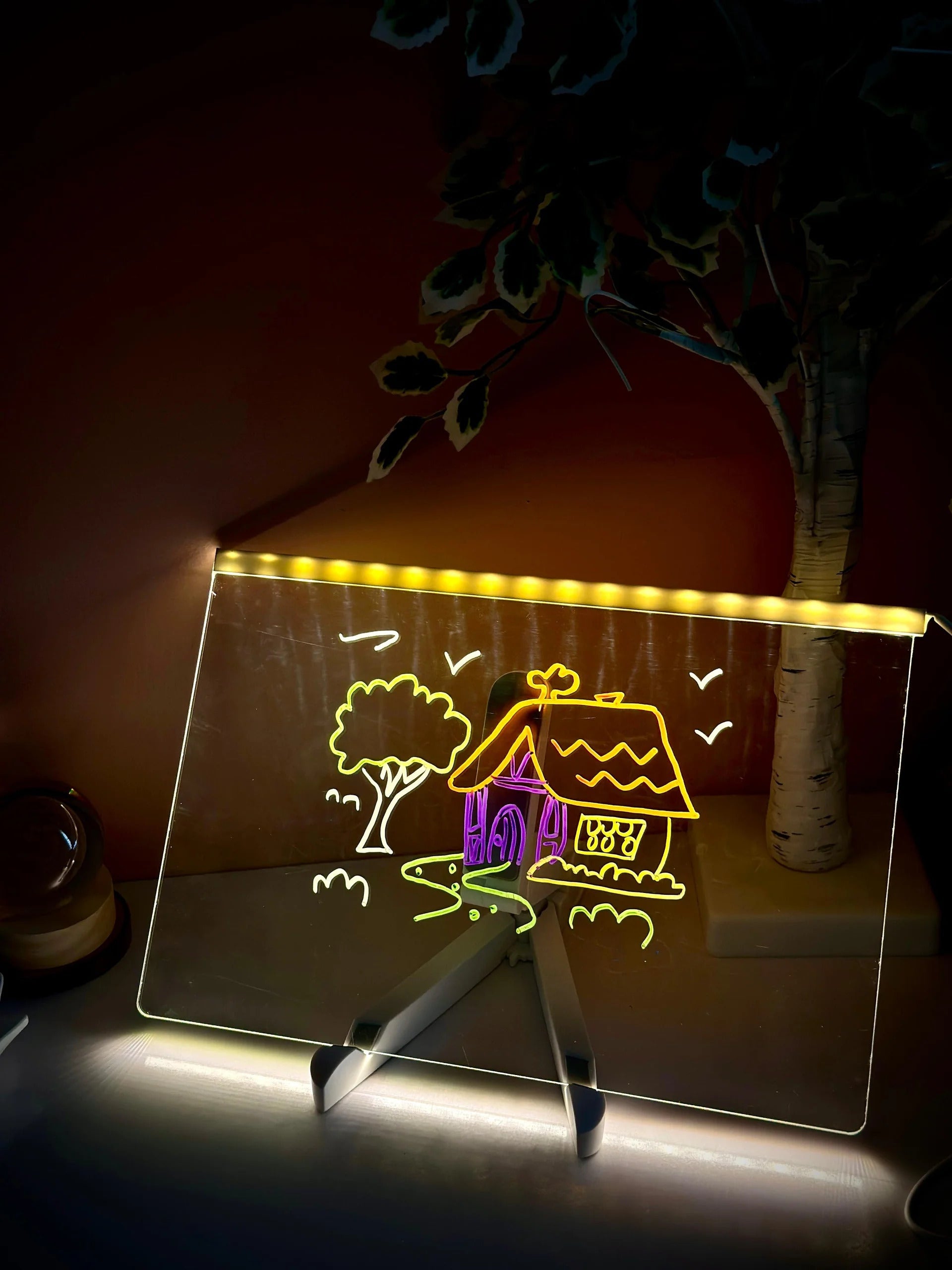 LED Glow Drawing Board for Kids – Light-Up Writing & Art Pad (Reusable & Mess-Free)