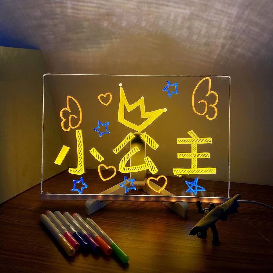 LED Glow Drawing Board for Kids – Light-Up Writing & Art Pad (Reusable & Mess-Free)